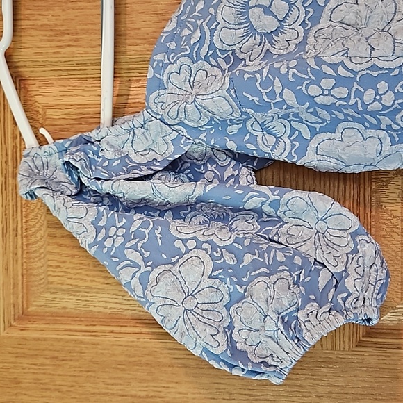 Sollinarry Mini On or Off Shoulder Dress Sz. M NWT Puffy Sleeve V neck stunner - Picture 2 of 8